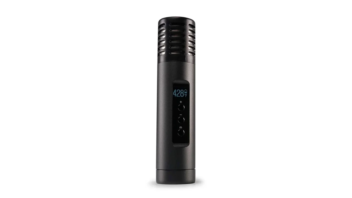 Complete authentic portable vaporiser set with interchangeable glass stems and battery
