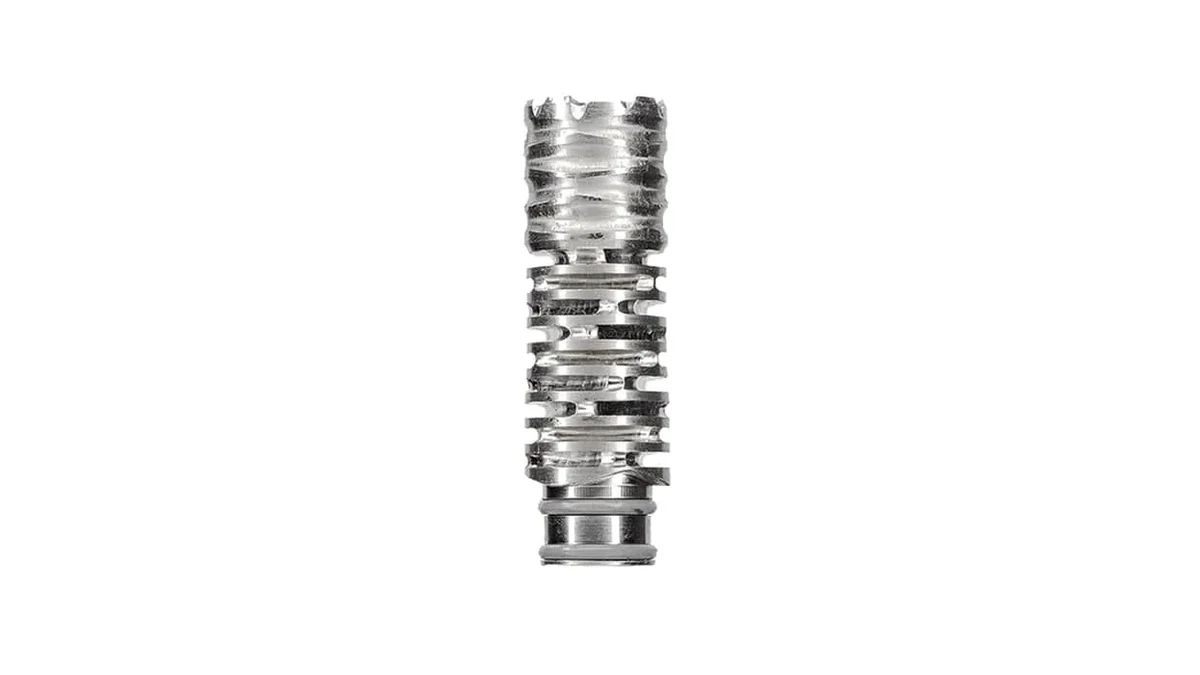 Medical-grade CNC-machined titanium extraction chamber and condenser