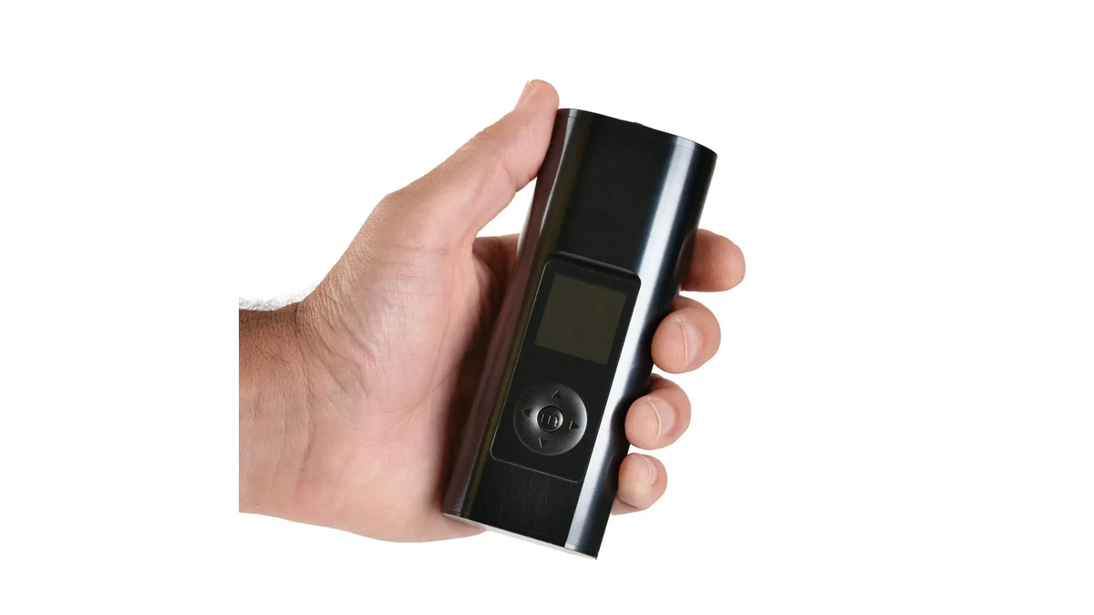 Clean studio product shot of convection vaporiser without promotional marketing embellishment