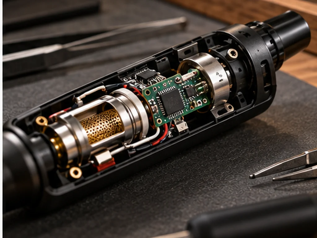 Internal electronic controller linked to heating assembly