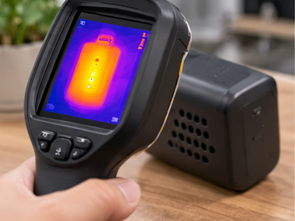 Thermal camera used on an electronic device