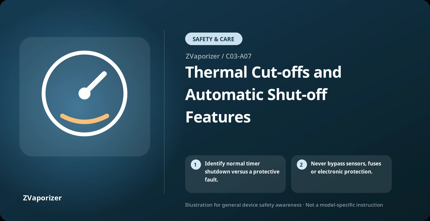 Thermal Cut-offs and Automatic Shut-off Features