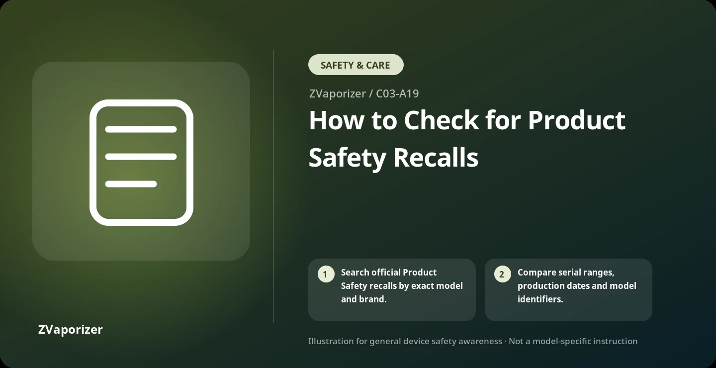 How to Check for Product Safety Recalls