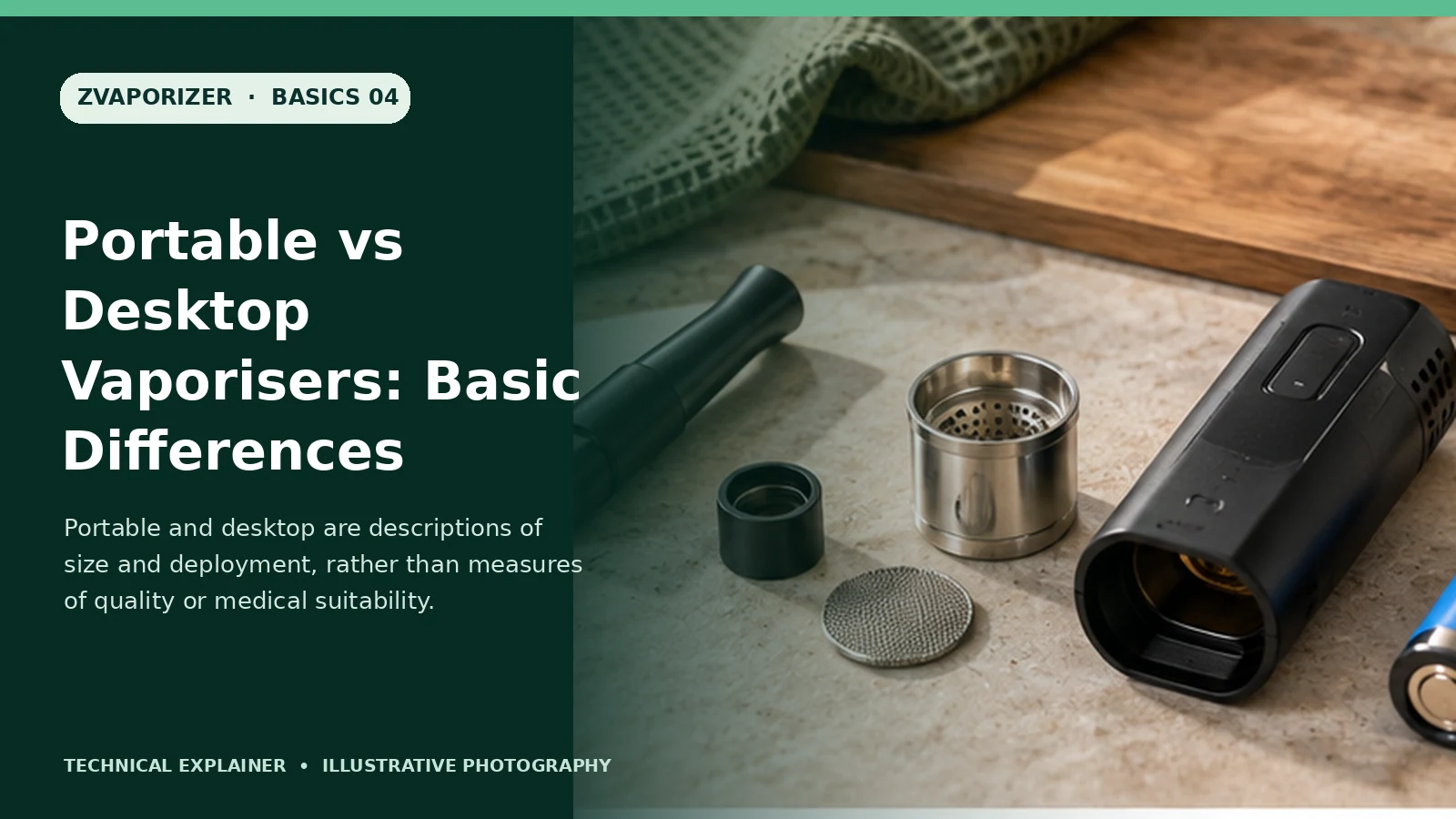Portable vs Desktop Vaporisers: Basic Differences