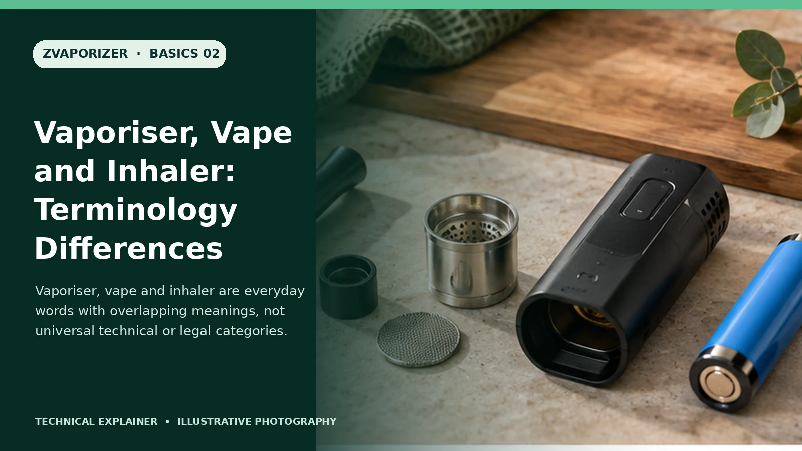 Vaporiser, Vape and Inhaler: Terminology Differences