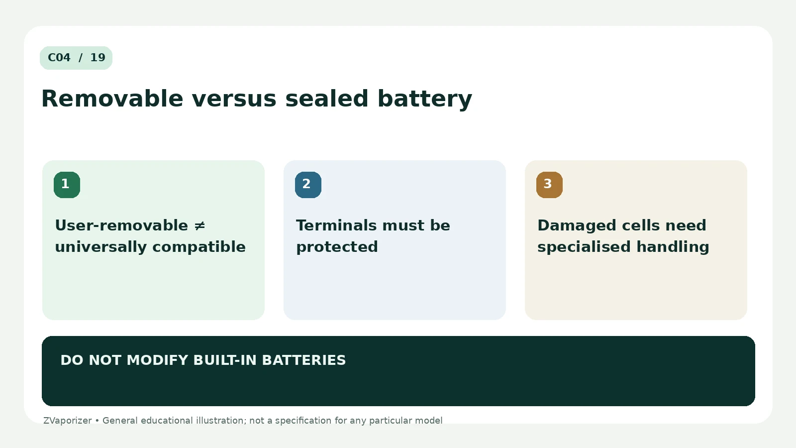 What Is a Removable Battery System?: labelled explanation of three essential concepts