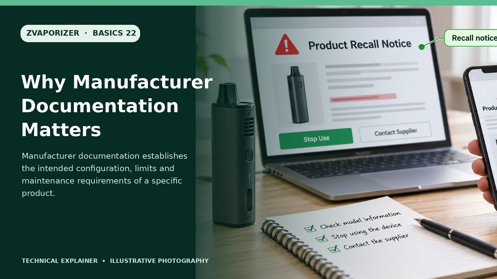 Why Manufacturer Documentation Matters