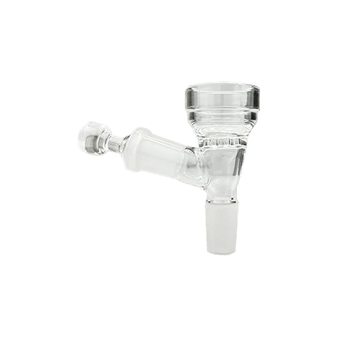 MiniNail Flower Wand Glass Bowl with Pass-Through Carb