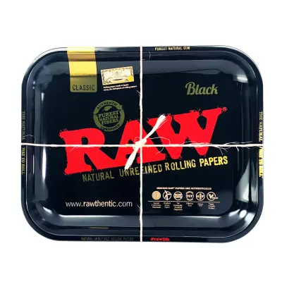 Raw Black Metal Rolling Tray