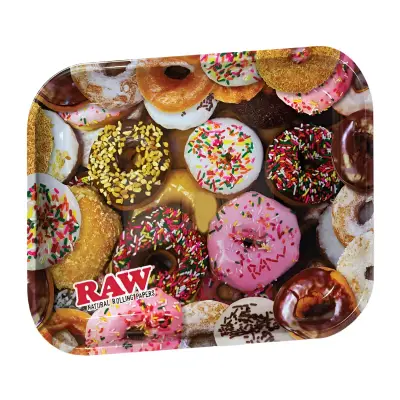 Raw - Donut Large Metal Rolling Tray