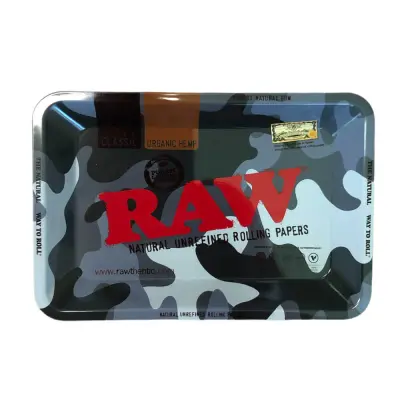 Raw Urban Camo Mini Metal Rolling Tray