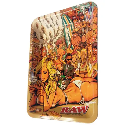 Raw X Rjb Summer Metal Rolling Tray