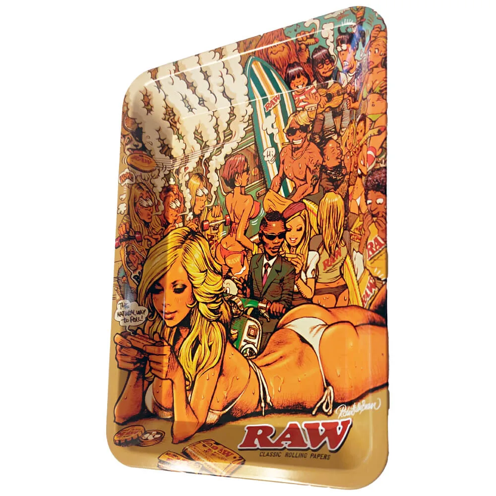 Raw X Rjb Summer Metal Rolling Tray