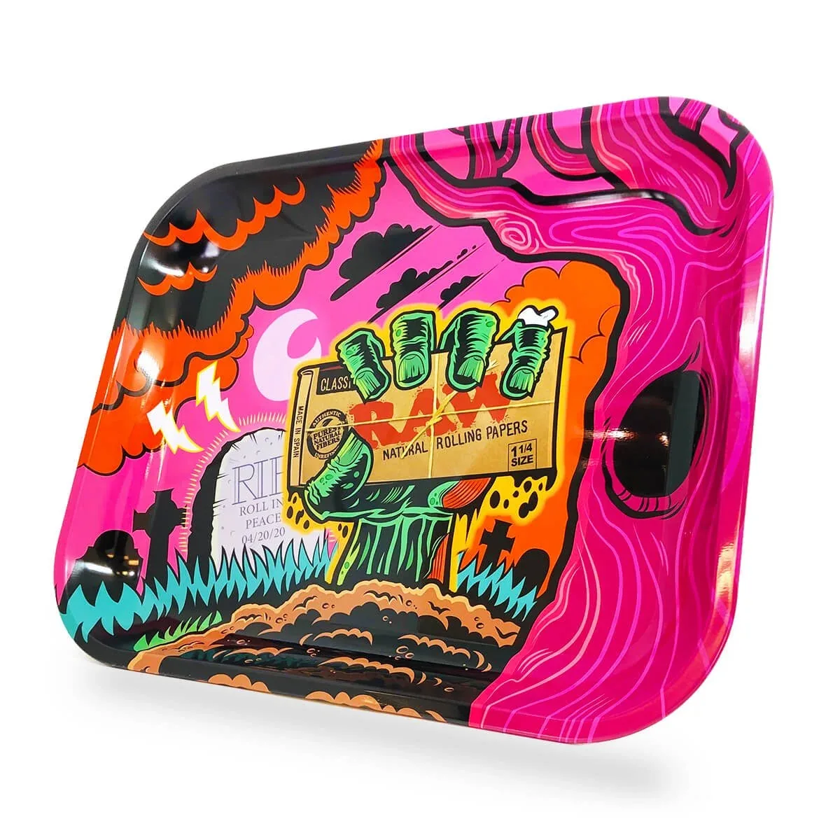 Raw Zombie Large Metal Rolling Tray