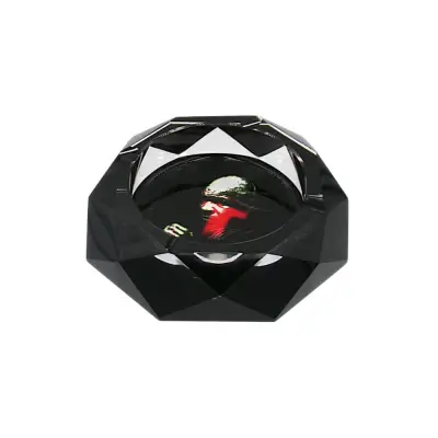 Tyson 2.0 Boxing Mike Diamond Cut Glass Ashtray