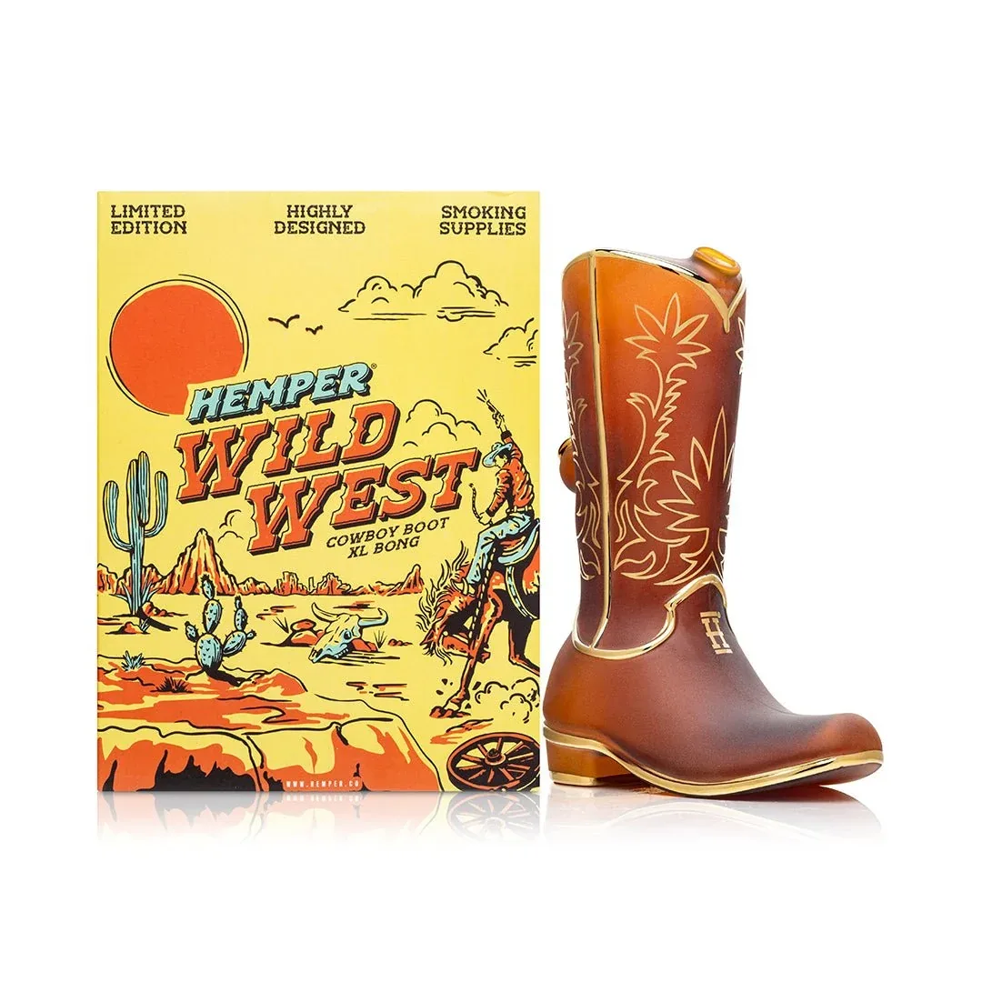 Wild West Cowboy Boot XL Bong